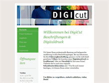 Tablet Screenshot of digicut.de